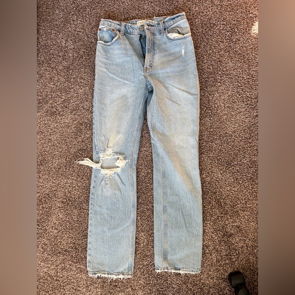 Abercrombie & Fitch 90s Straight Ultra High Rise